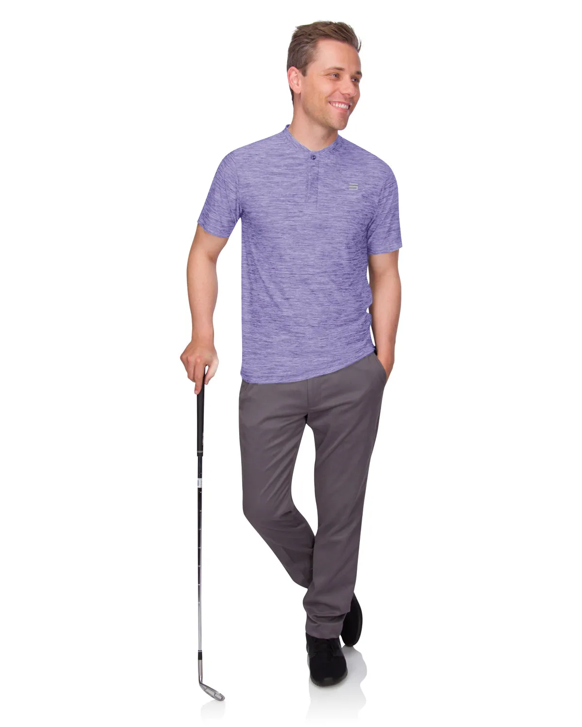 Extreme Deal- Men's Quick-Dry Collarless Golf Polos