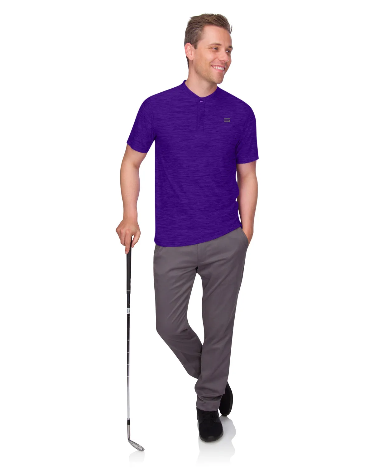 Extreme Deal- Men's Quick-Dry Collarless Golf Polos