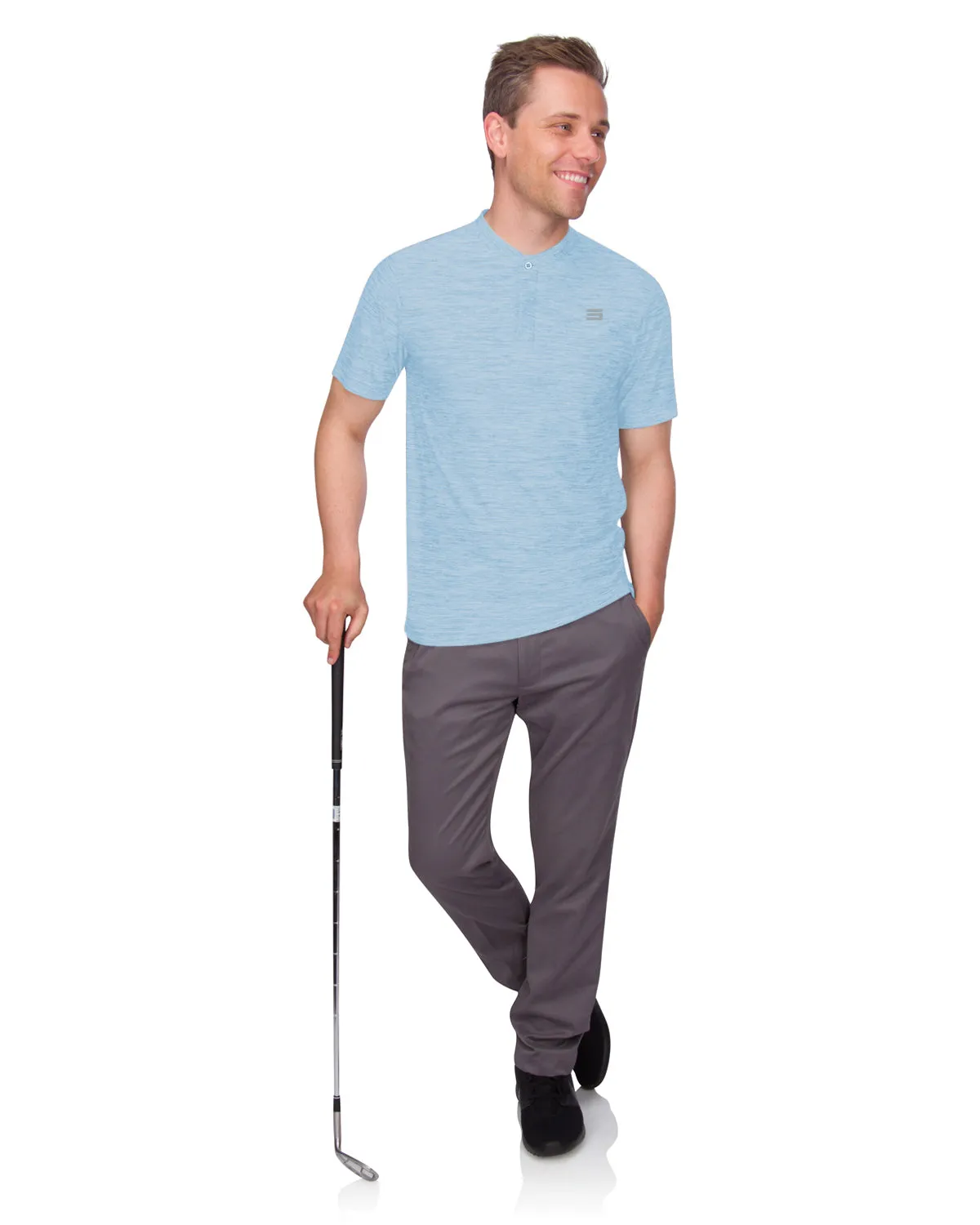 Extreme Deal- Men's Quick-Dry Collarless Golf Polos