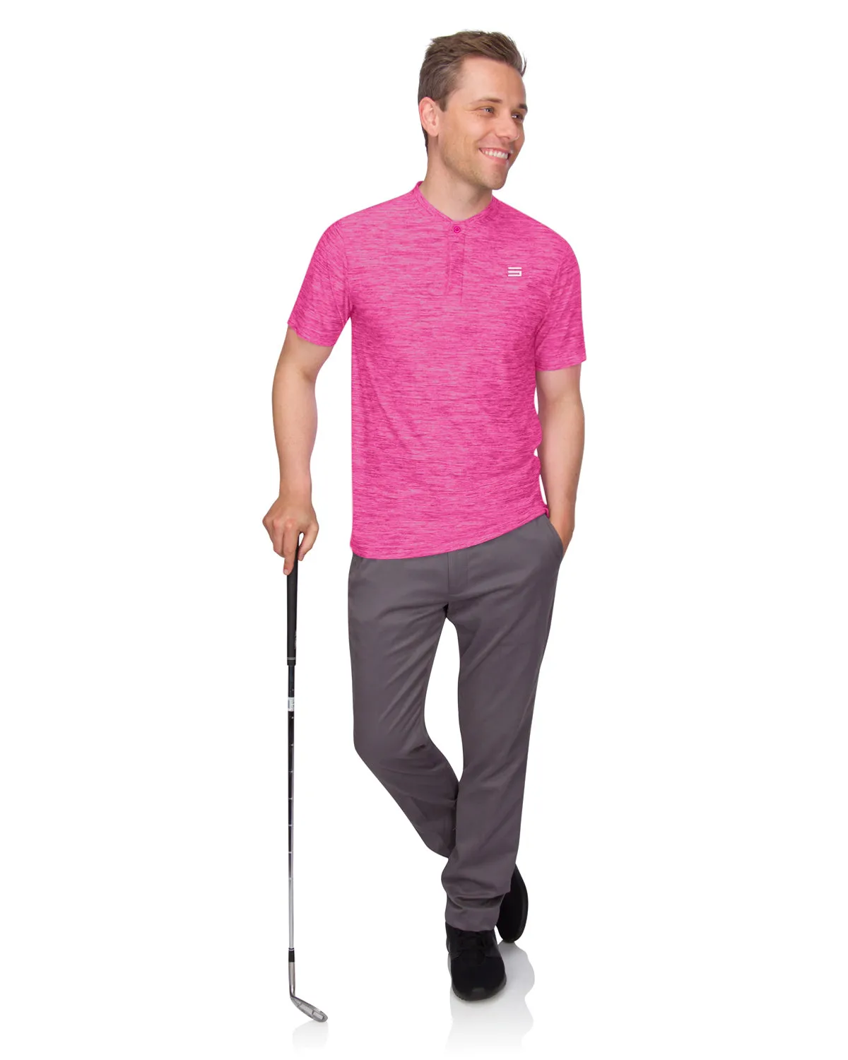 Extreme Deal- Men's Quick-Dry Collarless Golf Polos