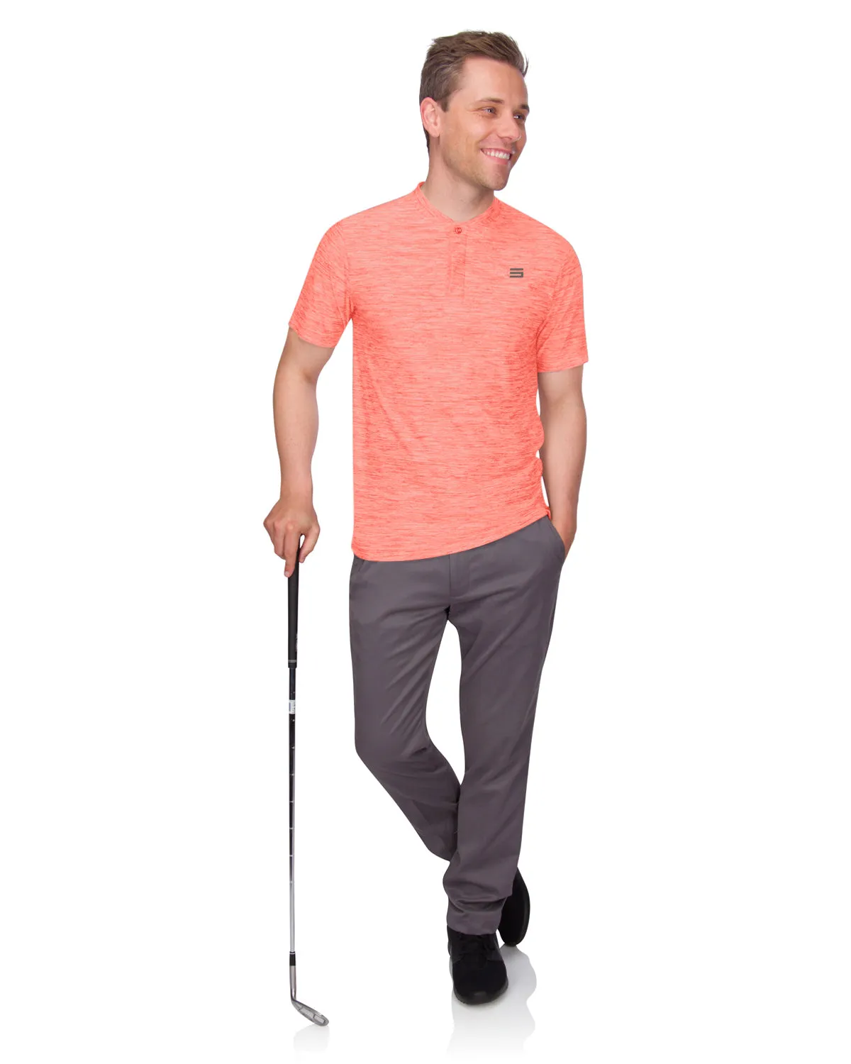 Extreme Deal- Men's Quick-Dry Collarless Golf Polos