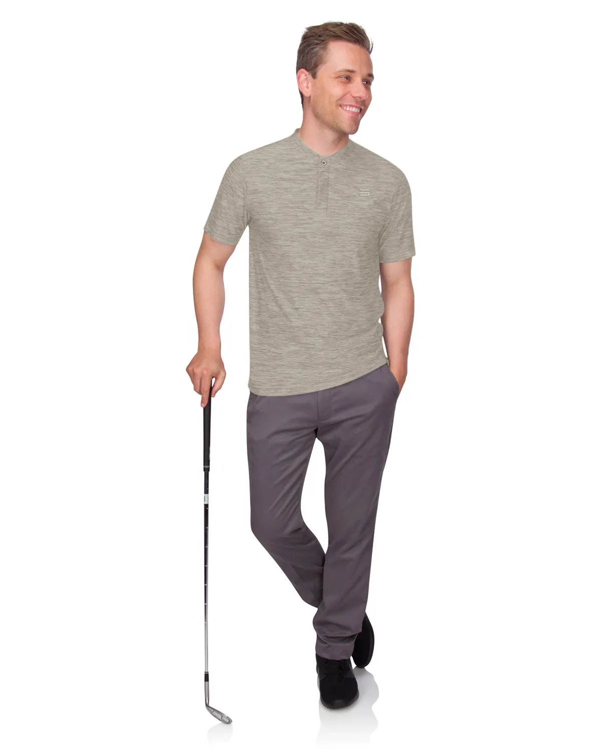 Extreme Deal- Men's Quick-Dry Collarless Golf Polos