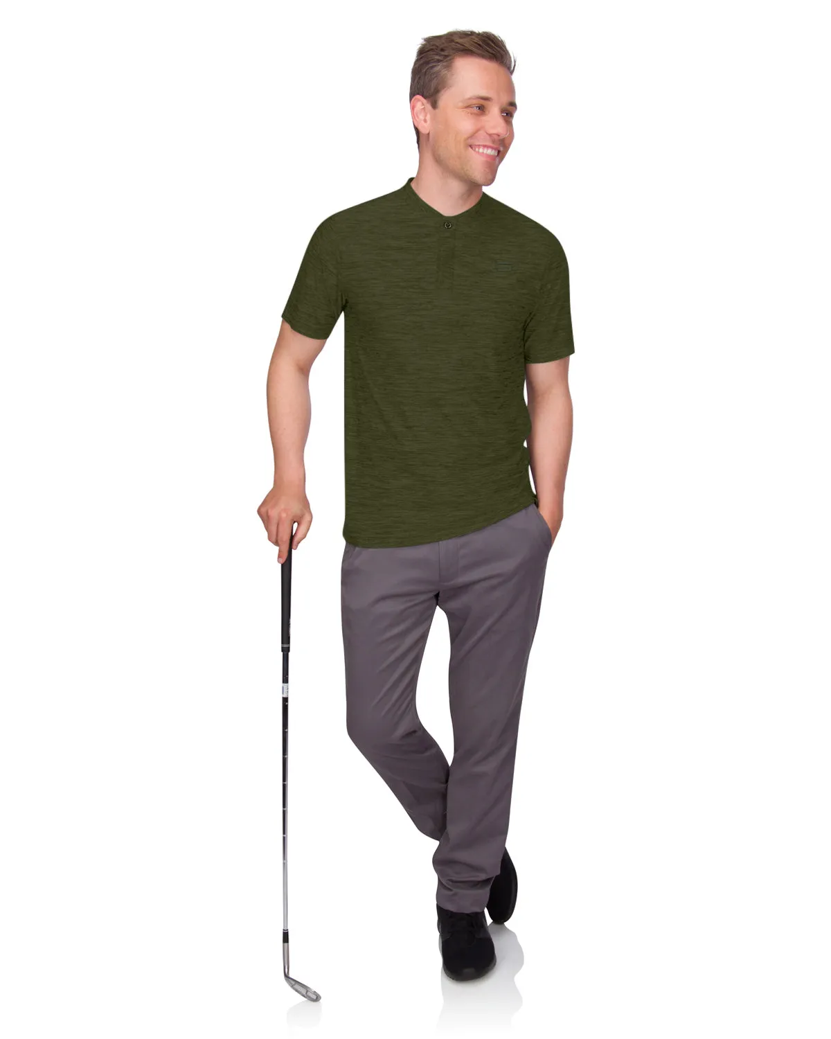 Extreme Deal- Men's Quick-Dry Collarless Golf Polos