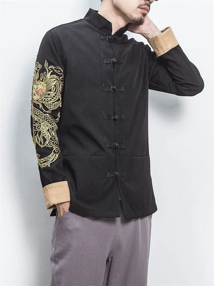 Fashion Embroidery Buckles Jackets Coat
