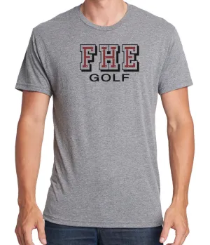 FHE GOLF Men's Premium Short Sleeve Tri-Blend