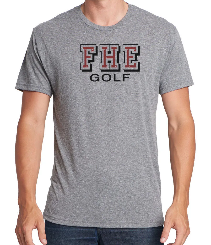 FHE GOLF Men's Premium Short Sleeve Tri-Blend
