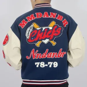 Flytonn-Street hip-hop high-quality flocking embroidery design loose baseball uniform jacket men's fashion ins handsome all-match jacket