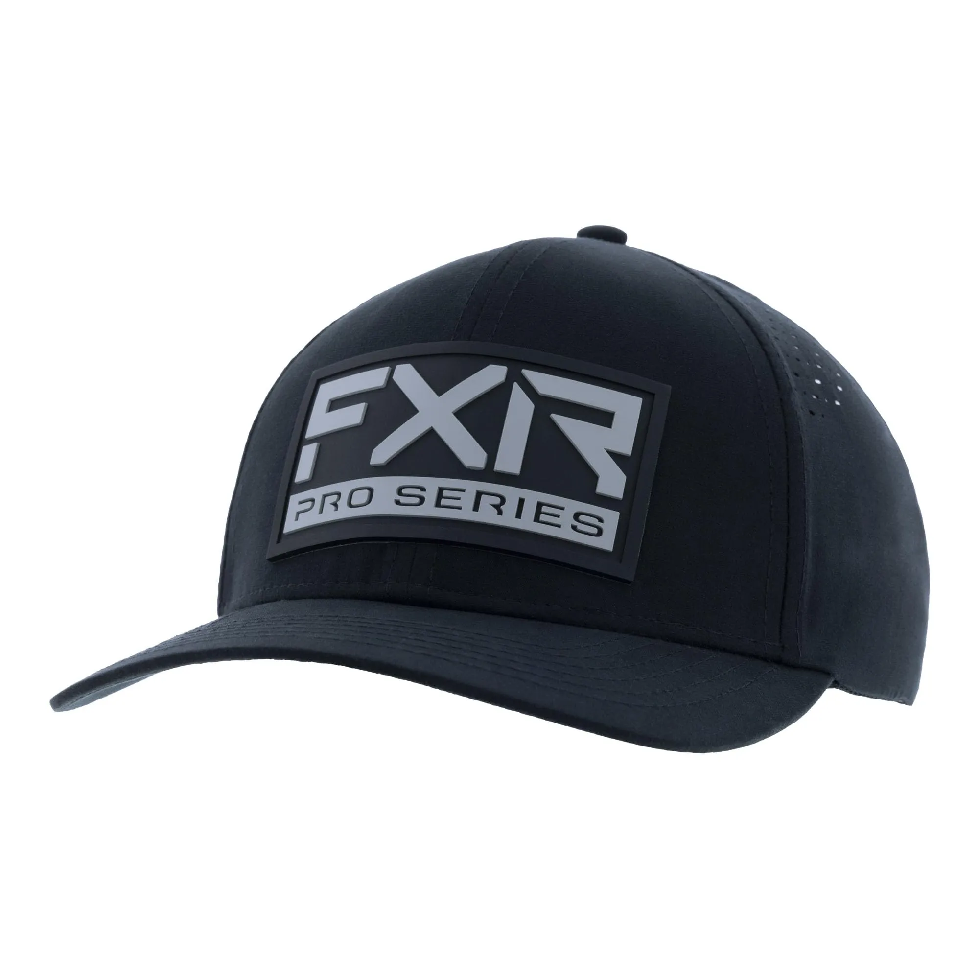 FXR UPF Pro Series Baseball Hat Cap Curved Brim DWR Finish Black/Grey