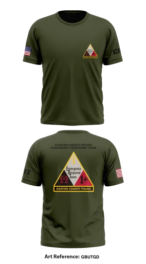 Gaston County Police Emergency Response Team Store 1 Core Men's SS Performance Tee - GButgd