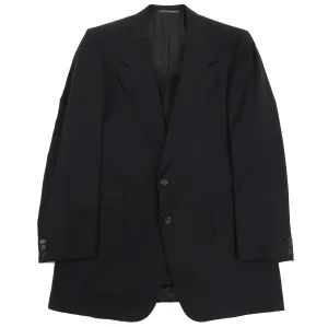 Gucci Tom Ford Era Black Wool Blend Two Piece Suit - 40