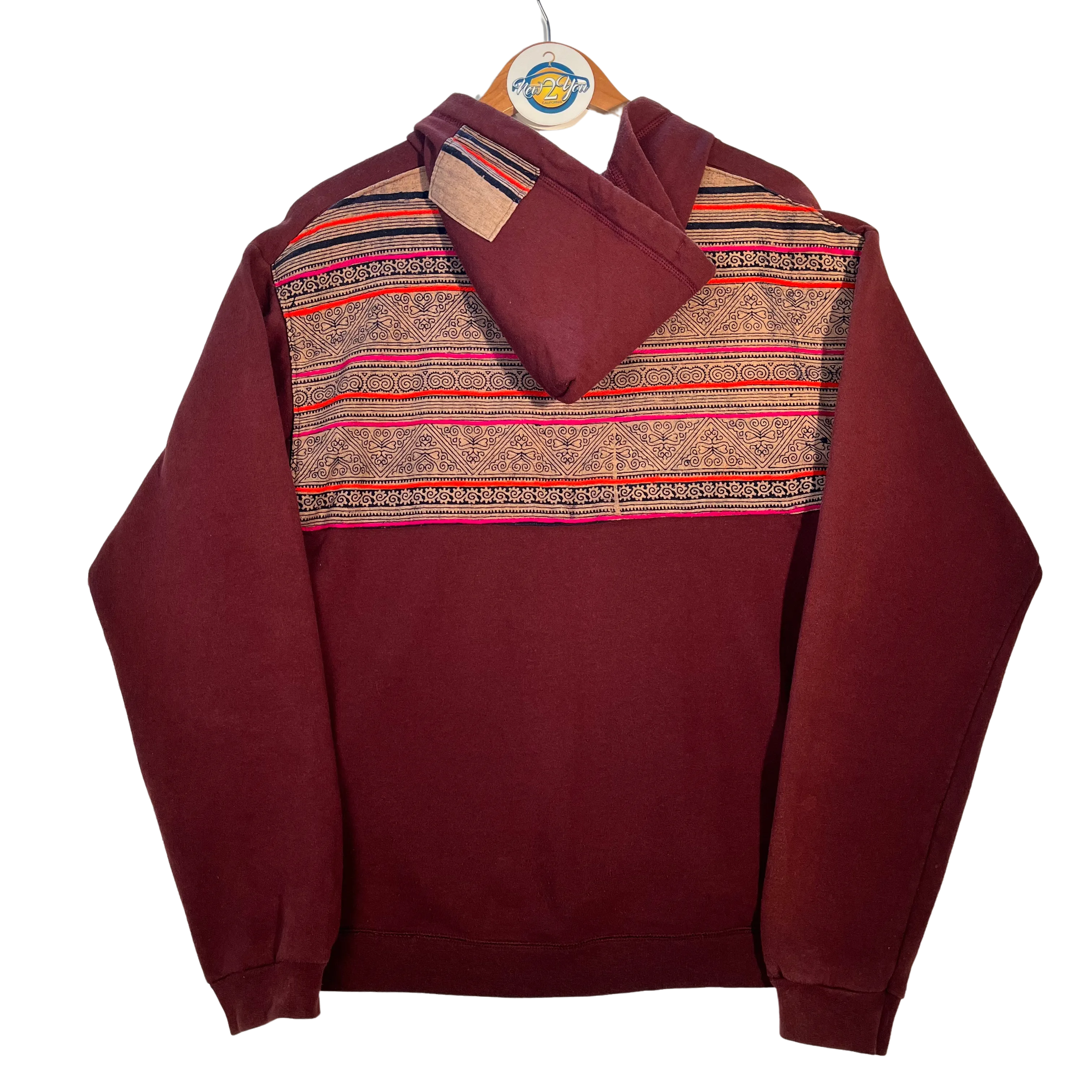 Hanes Maroon Tribal Hoodie