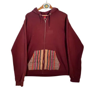 Hanes Maroon Tribal Hoodie