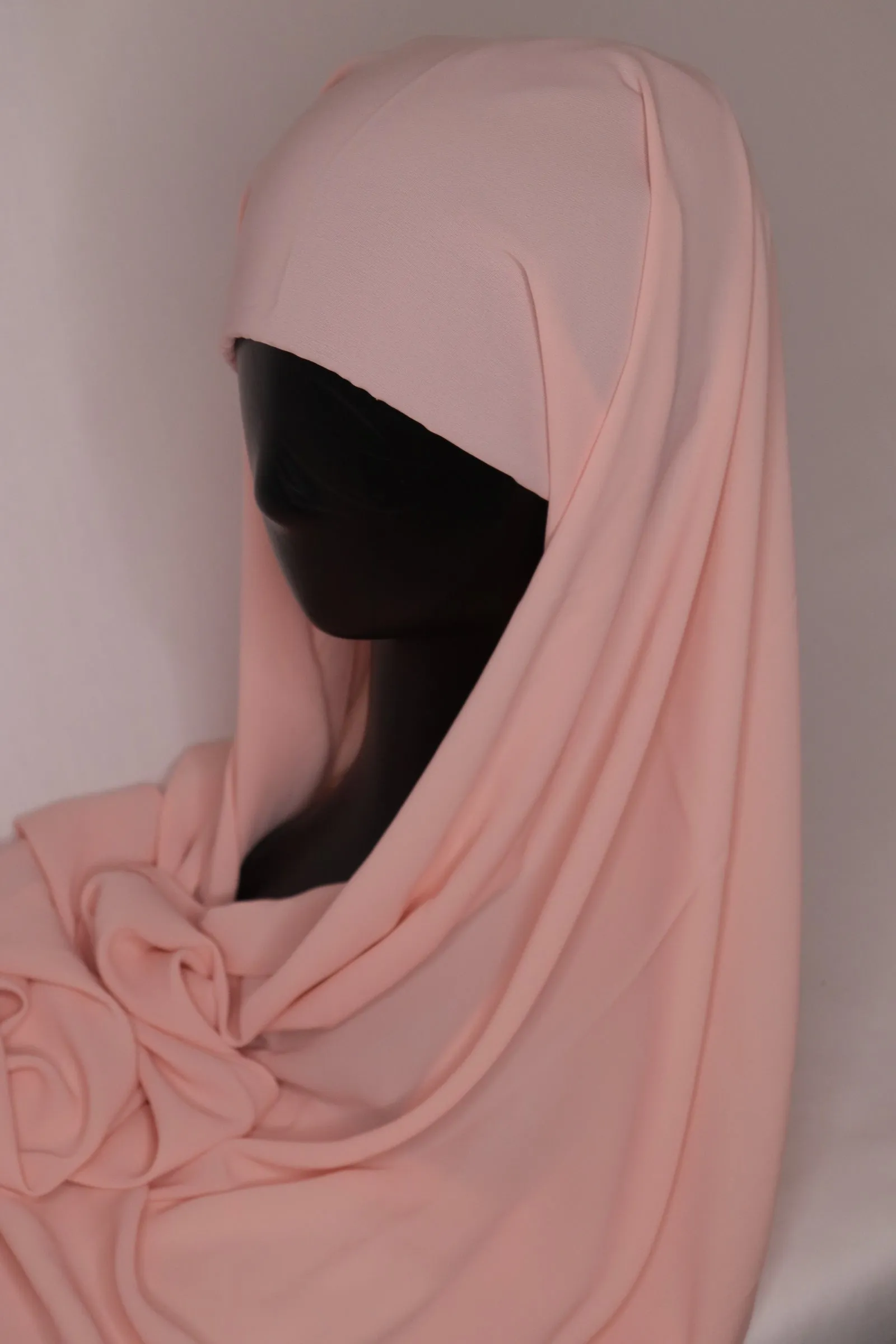 Instant Chiffon Hijab - salmon
