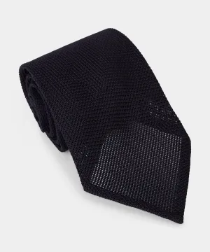 Italian Grenadine Tie in Navy