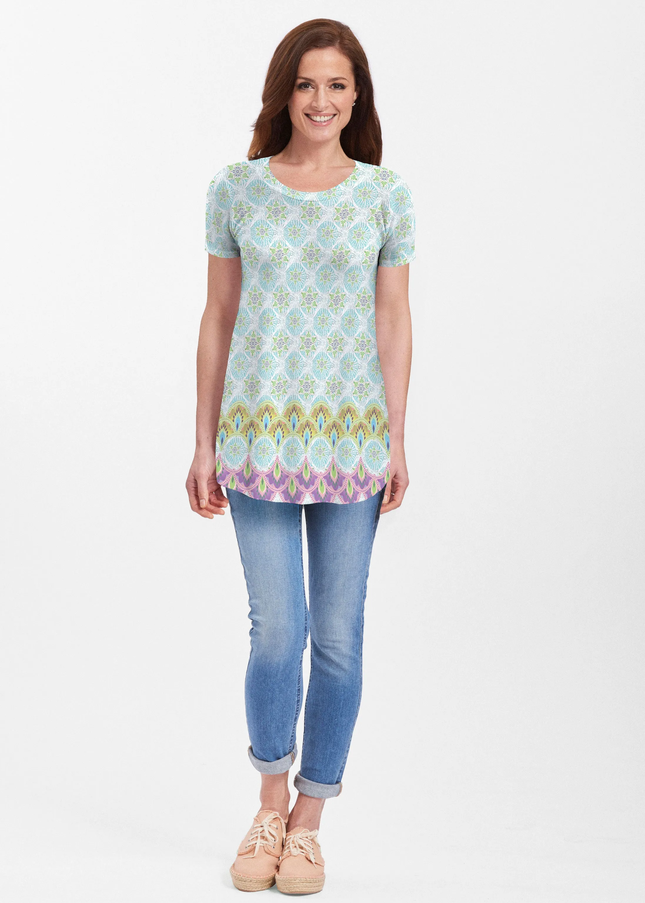 Izzy (19199) ~ Short Sleeve Butterknit tunic