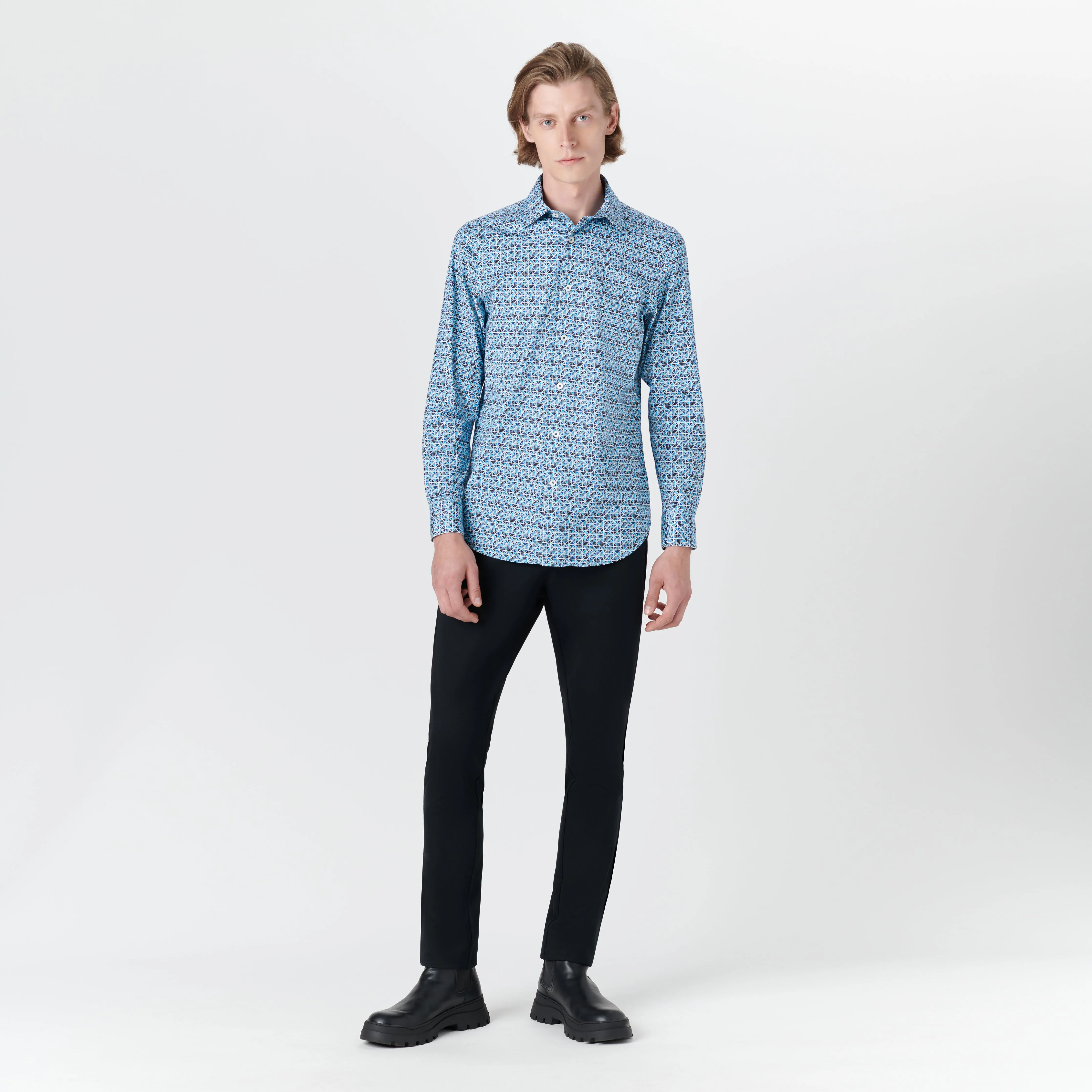 JAMES Diamond Print OoohCotton Shirt