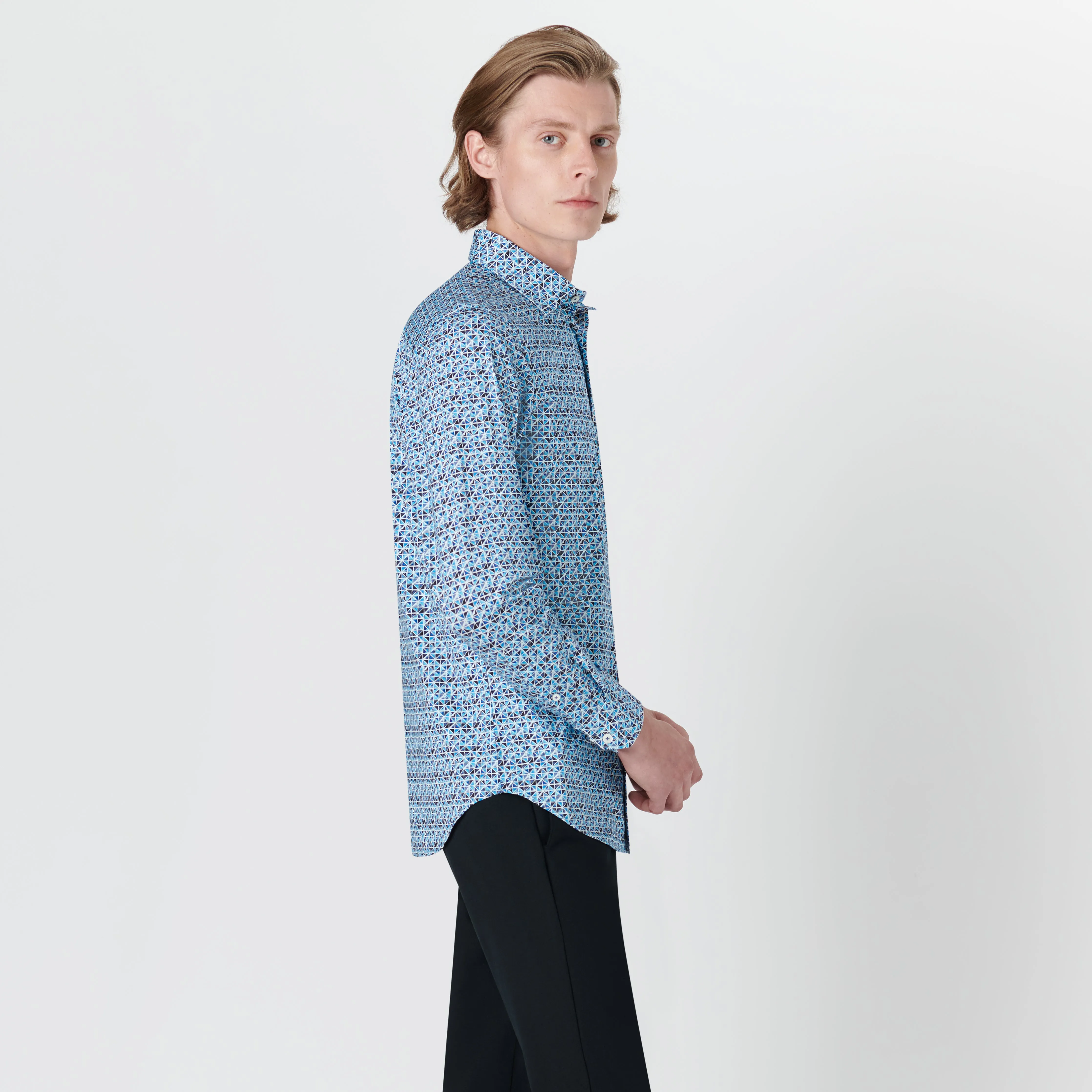 JAMES Diamond Print OoohCotton Shirt