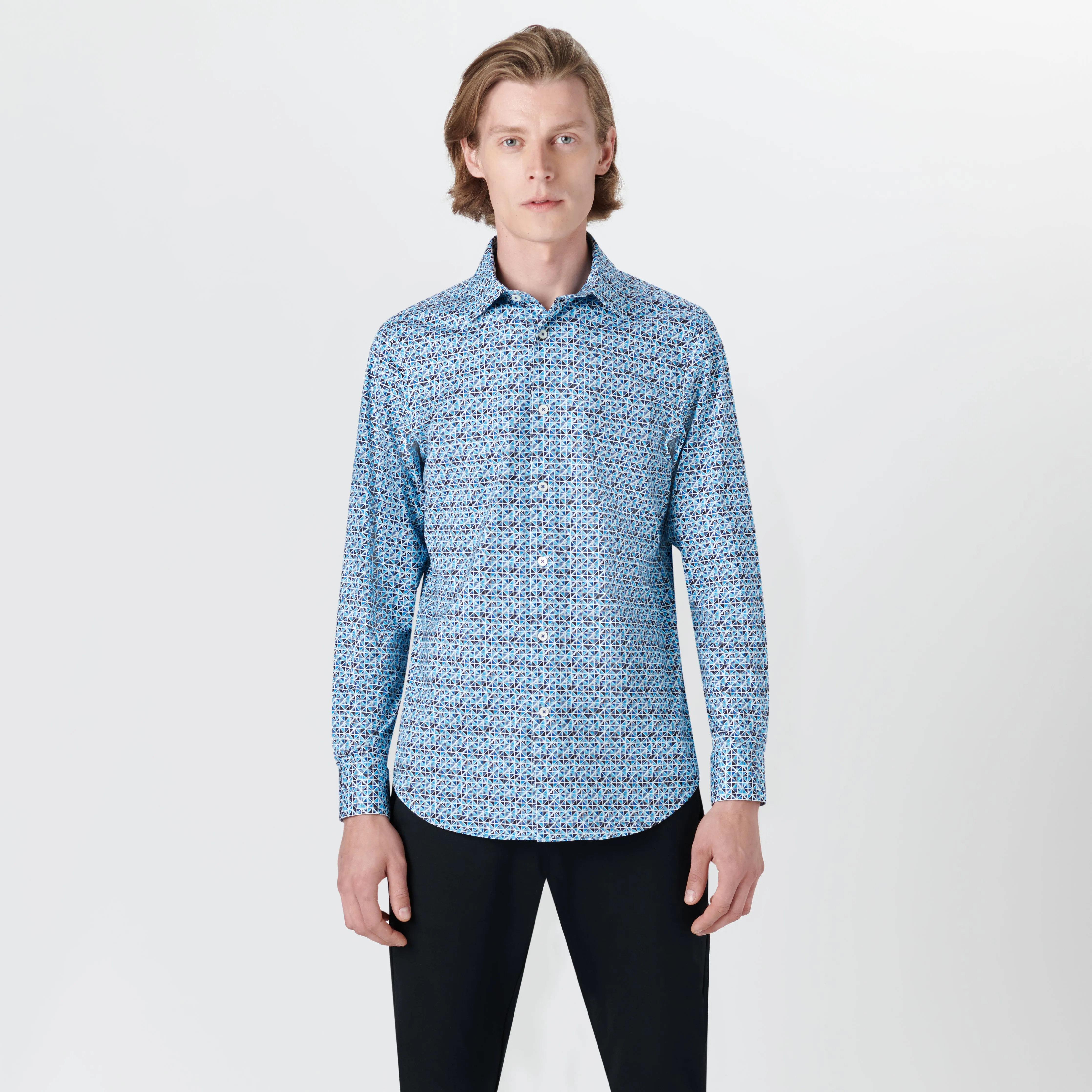 JAMES Diamond Print OoohCotton Shirt