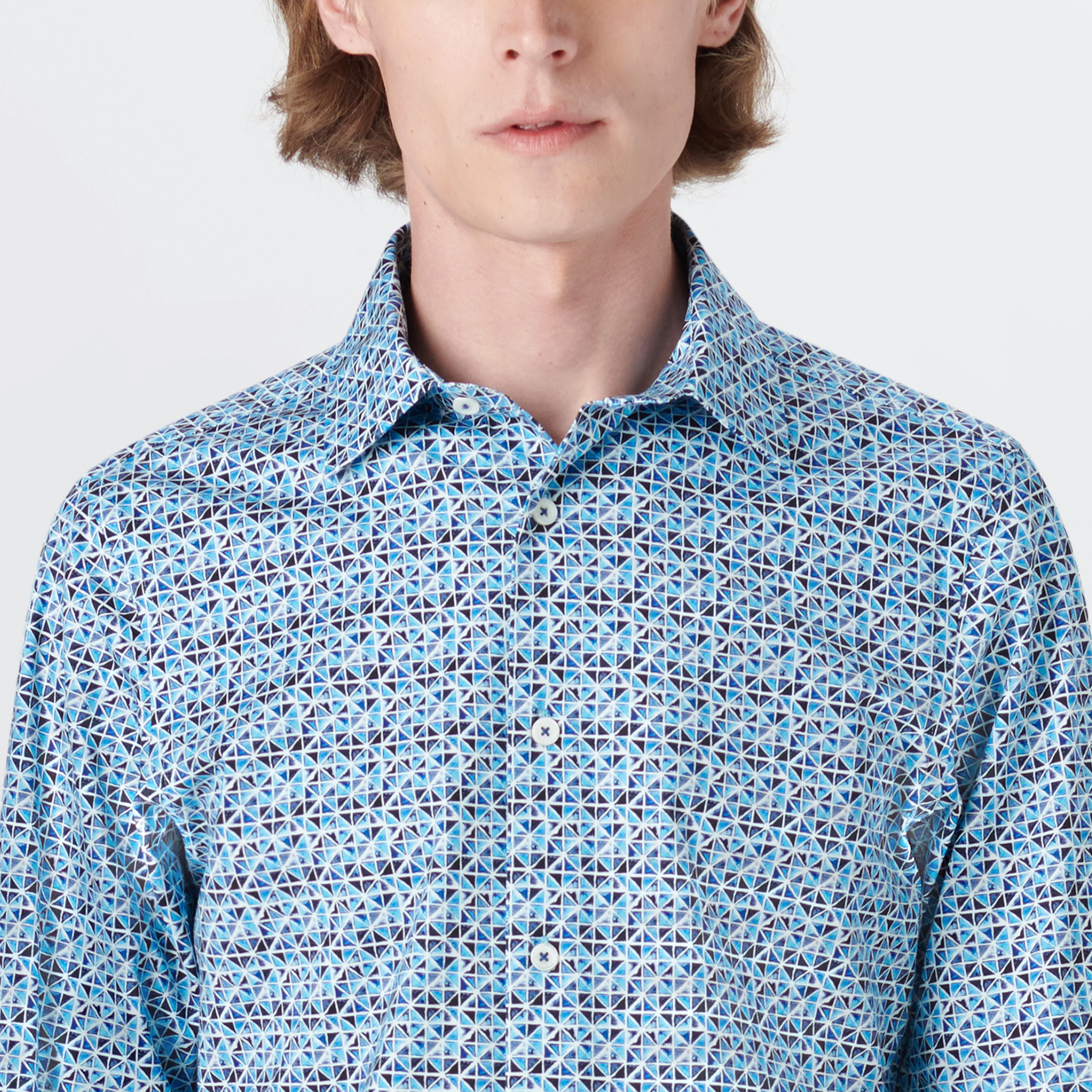 JAMES Diamond Print OoohCotton Shirt