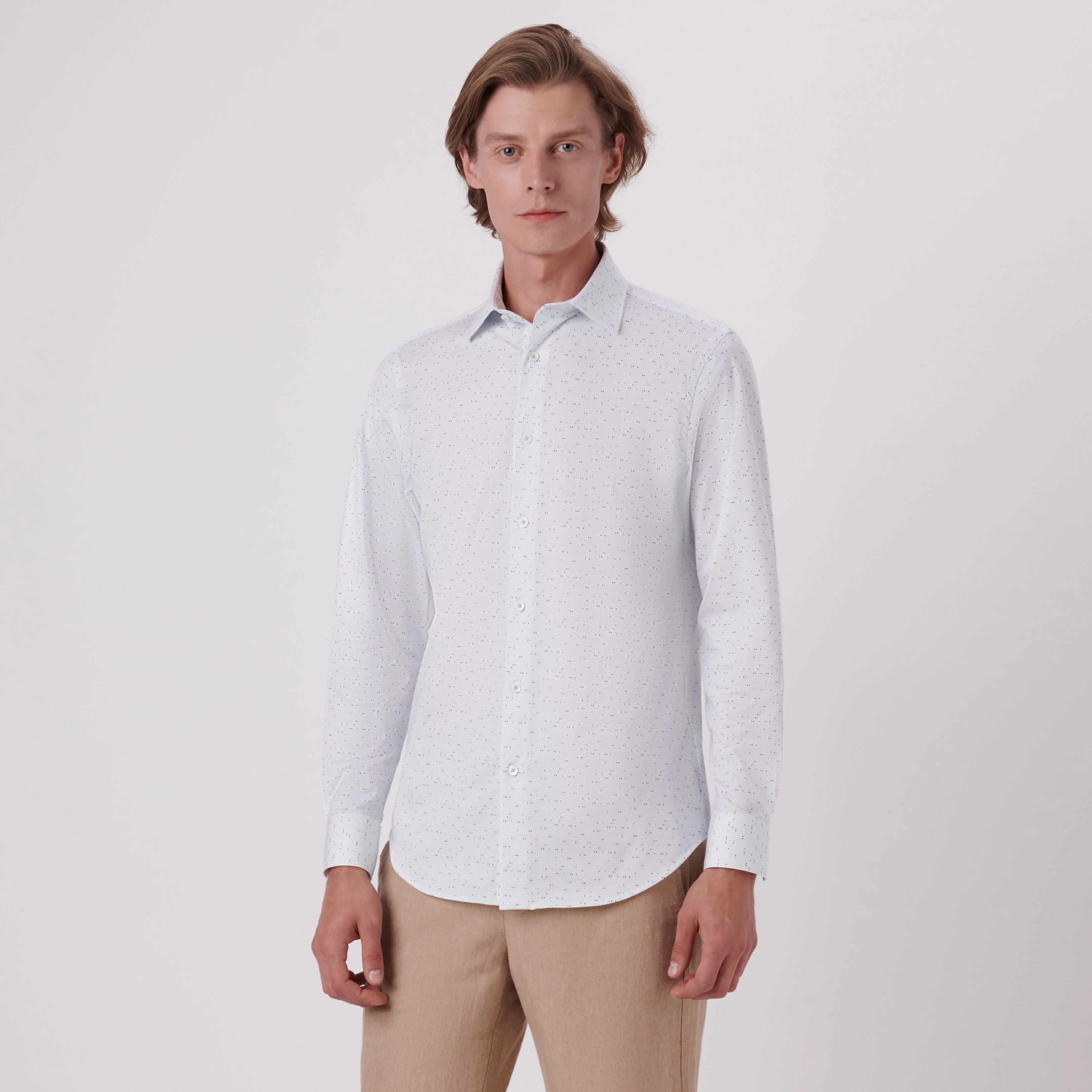 James Geometric Print OoohCotton Shirt