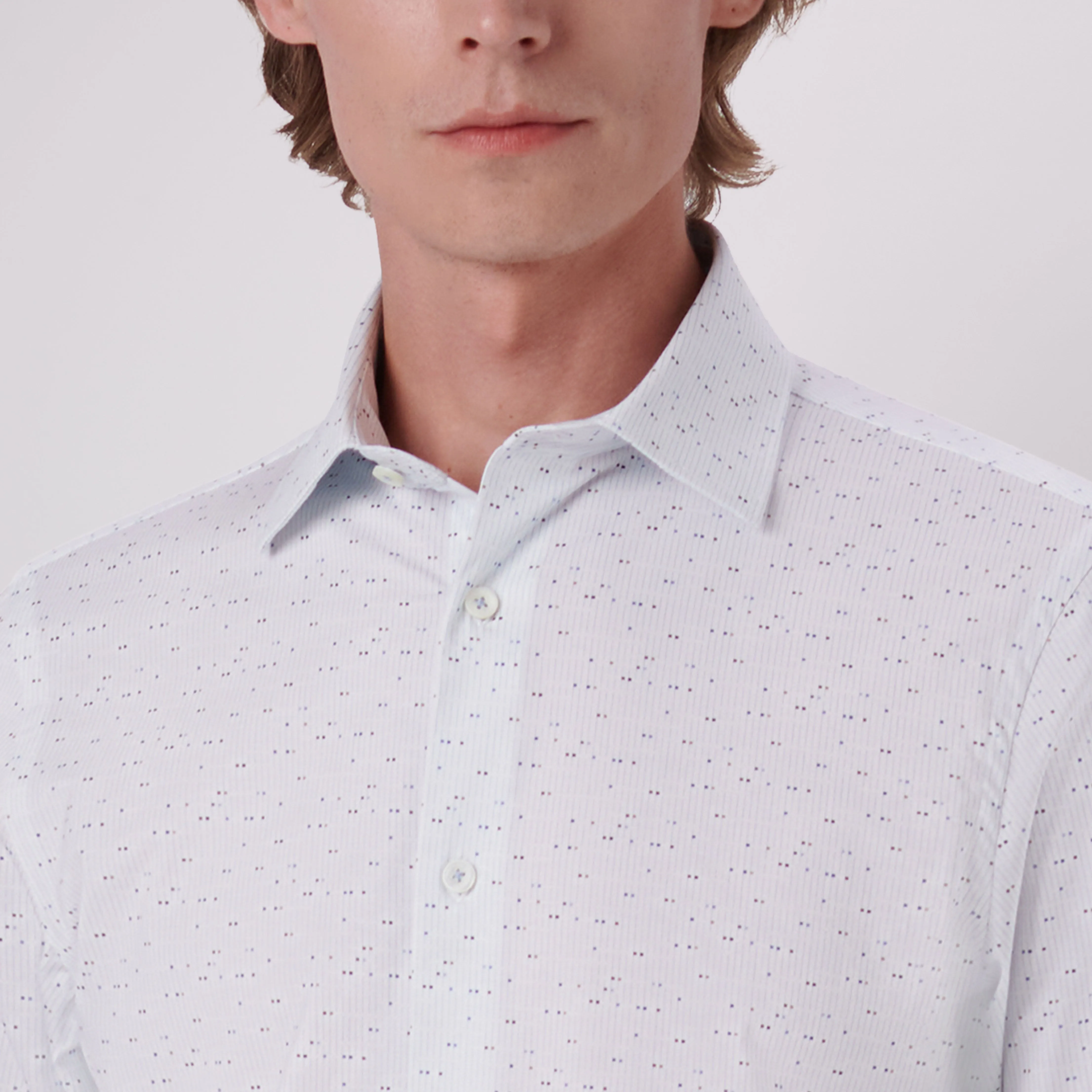 James Geometric Print OoohCotton Shirt