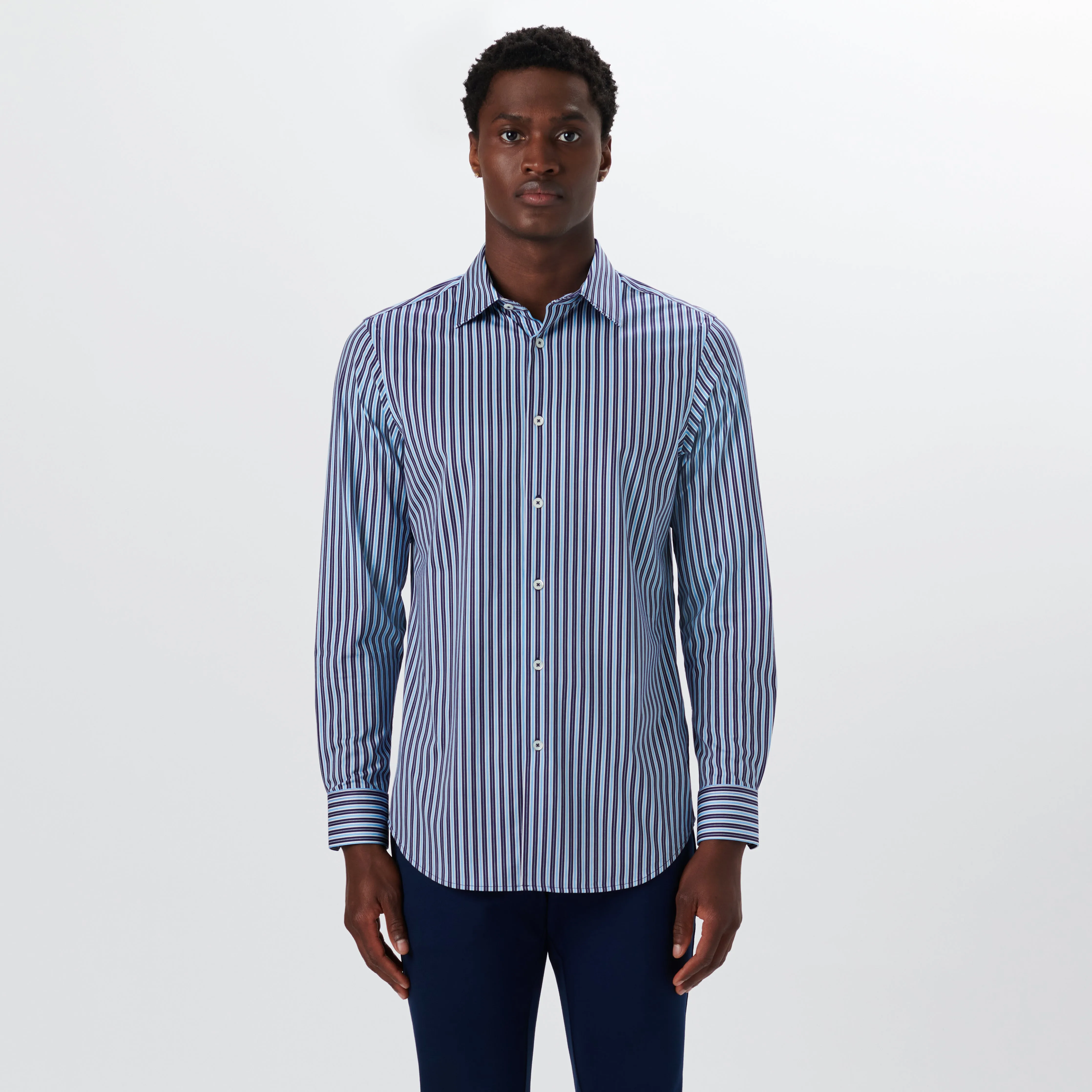 JAMES Shadow Stripe OoohCotton Shirt