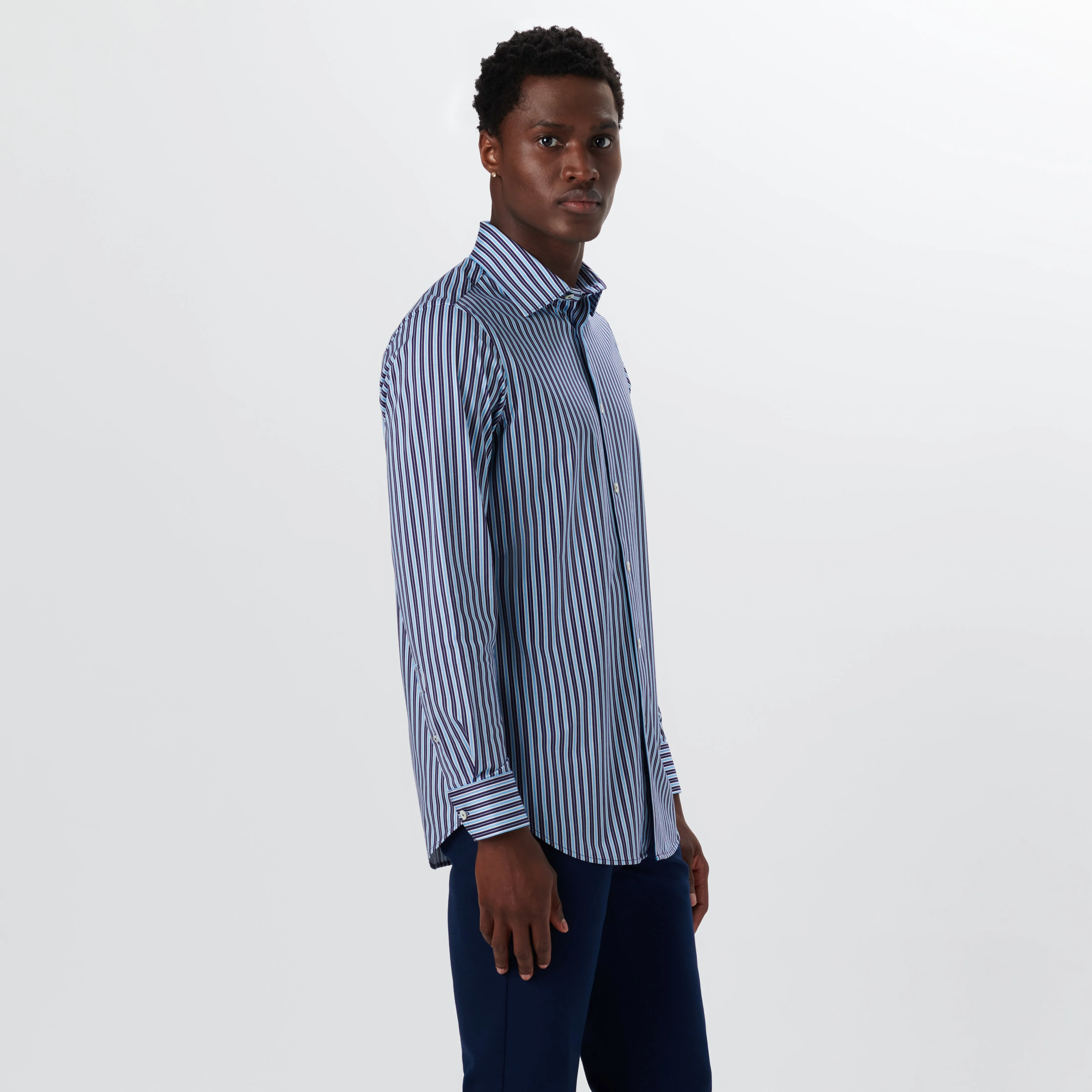 JAMES Shadow Stripe OoohCotton Shirt