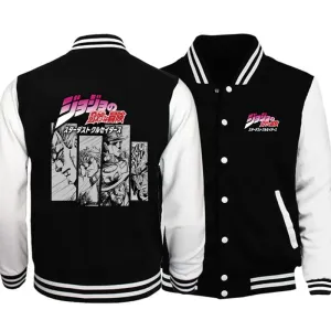 Jojo 'S Bizarre Adventure Baseball Jacket Fashion Tops Casual Jacket Hip Hop Sweatshirt Women Hoodie Harajuku Bomber Jackets