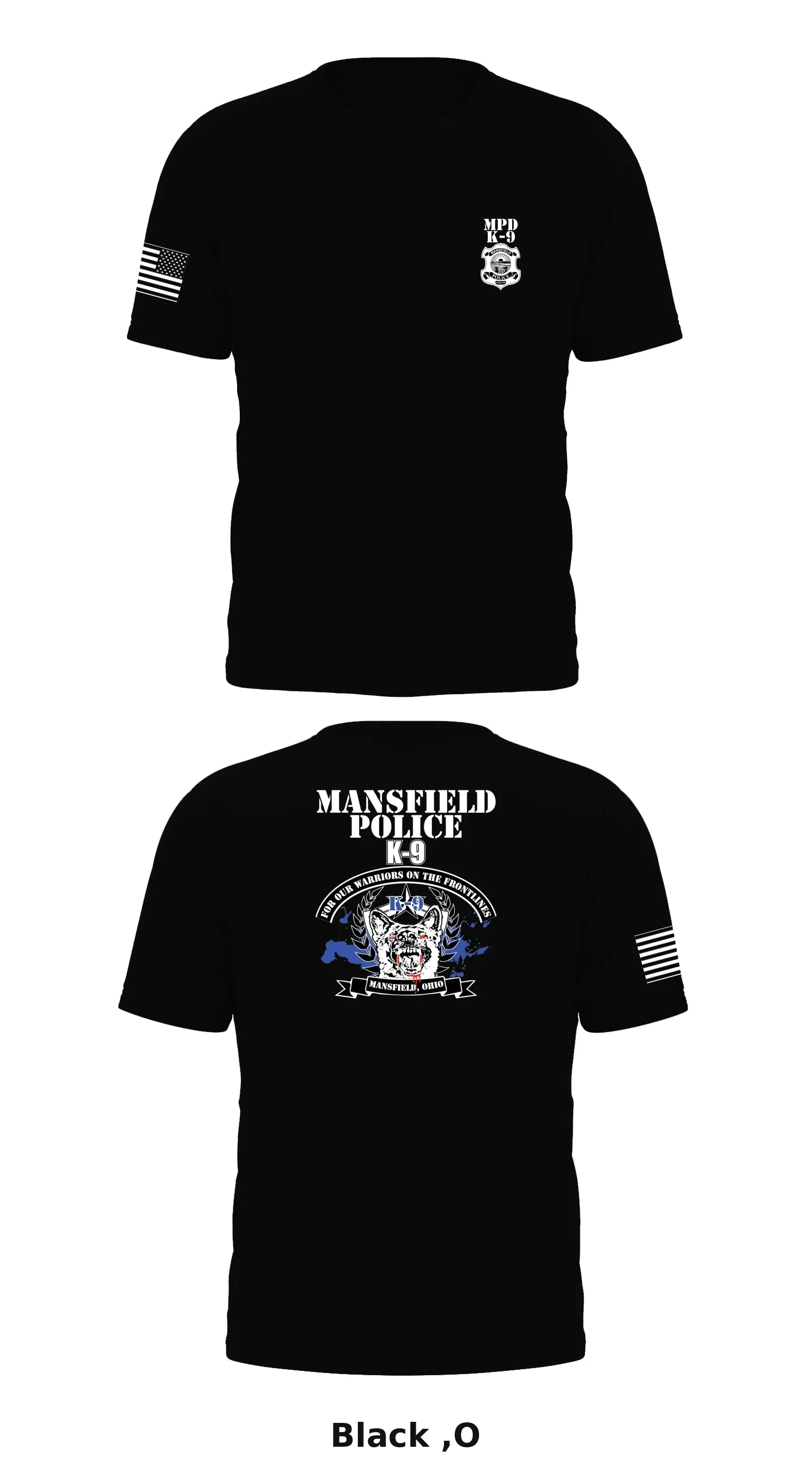 K-9 Police officer Store 1 Core Men's SS Performance Tee - ,O]