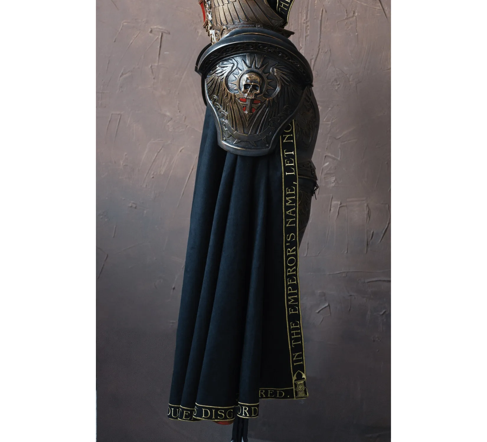 LARP hooded cloak with embroidery