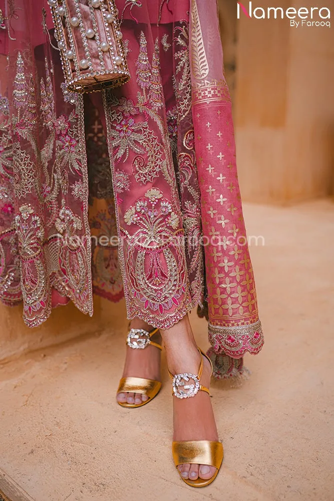 Latest Pakistani Chiffon Dress for Wedding Party #BP207