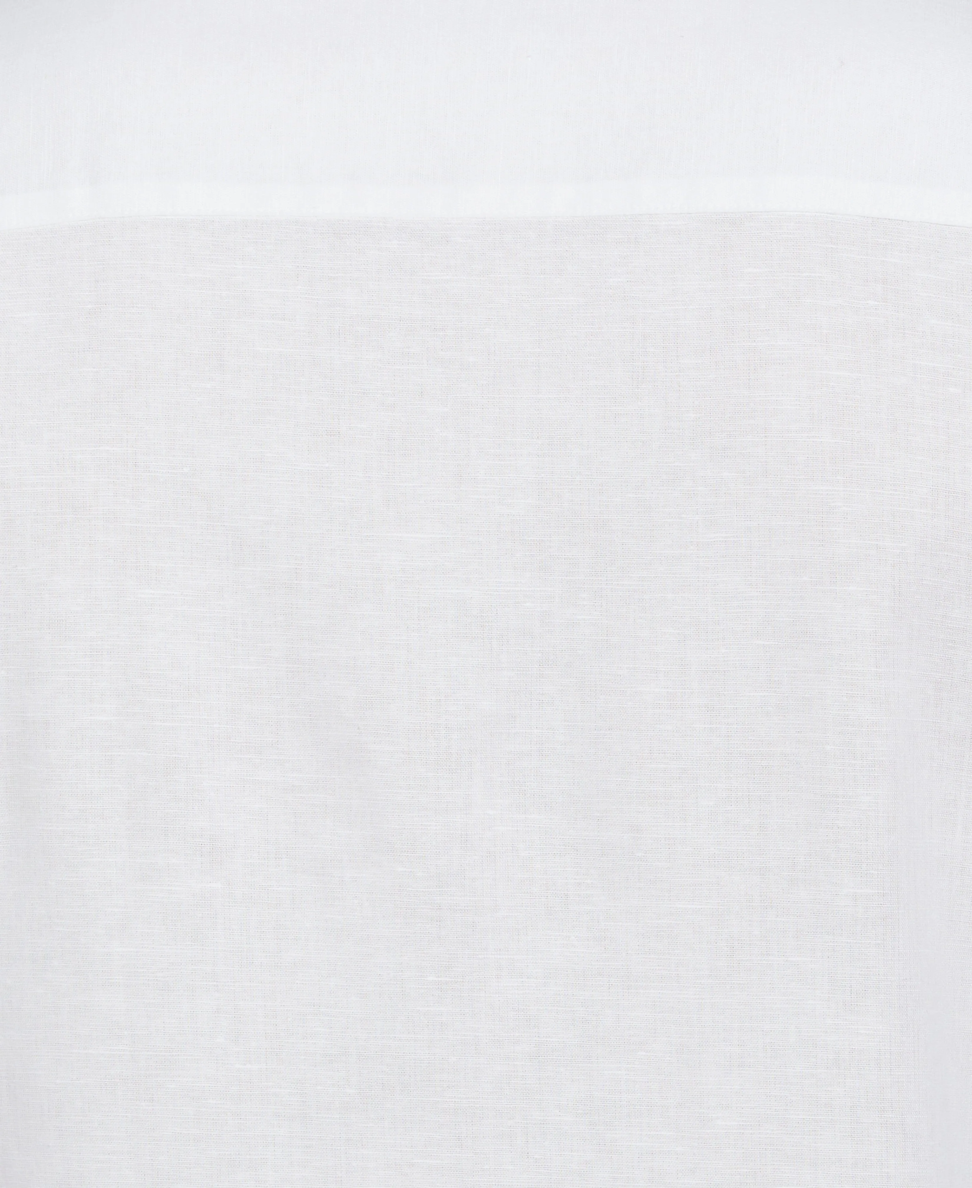 Linen Blend Embroidered Panel Shirt