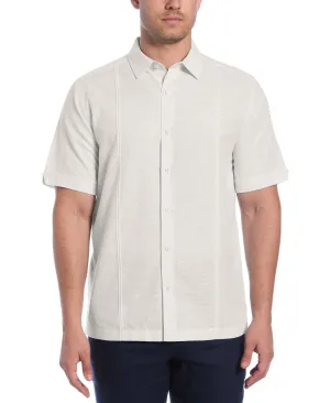 Linen Blend Panel Shirt