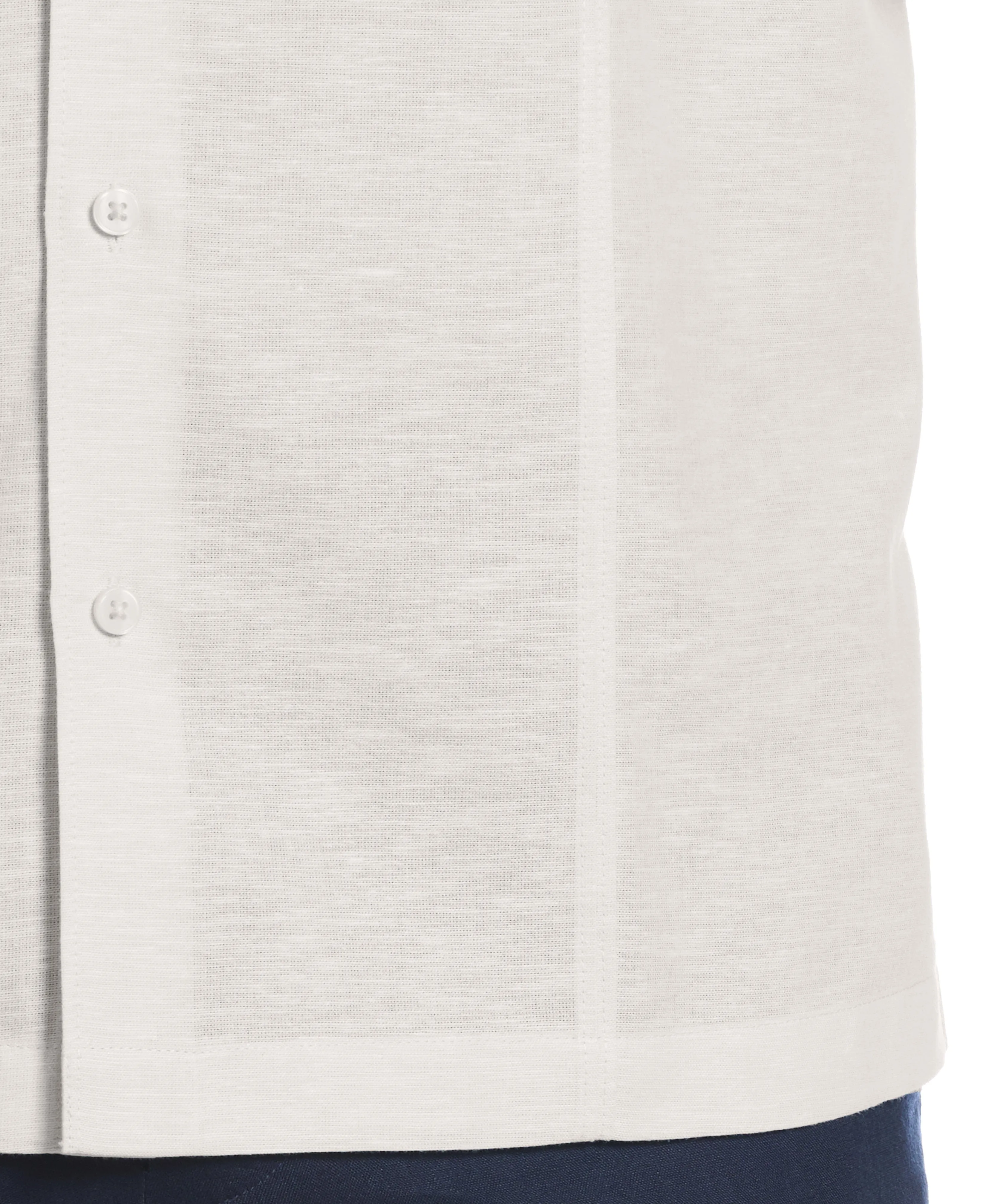 Linen Blend Panel Shirt