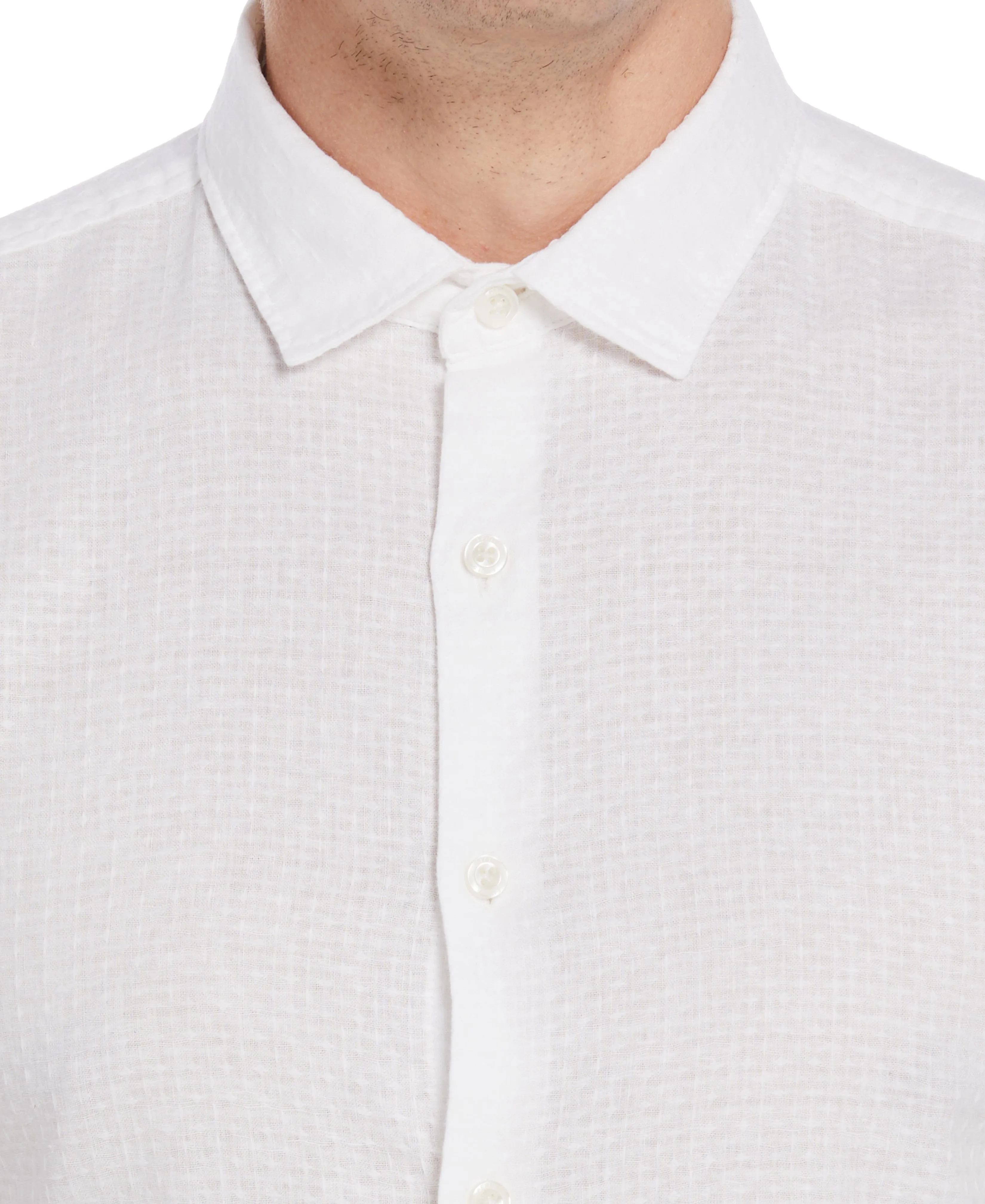 Linen Dobby Short Sleeve Shirt