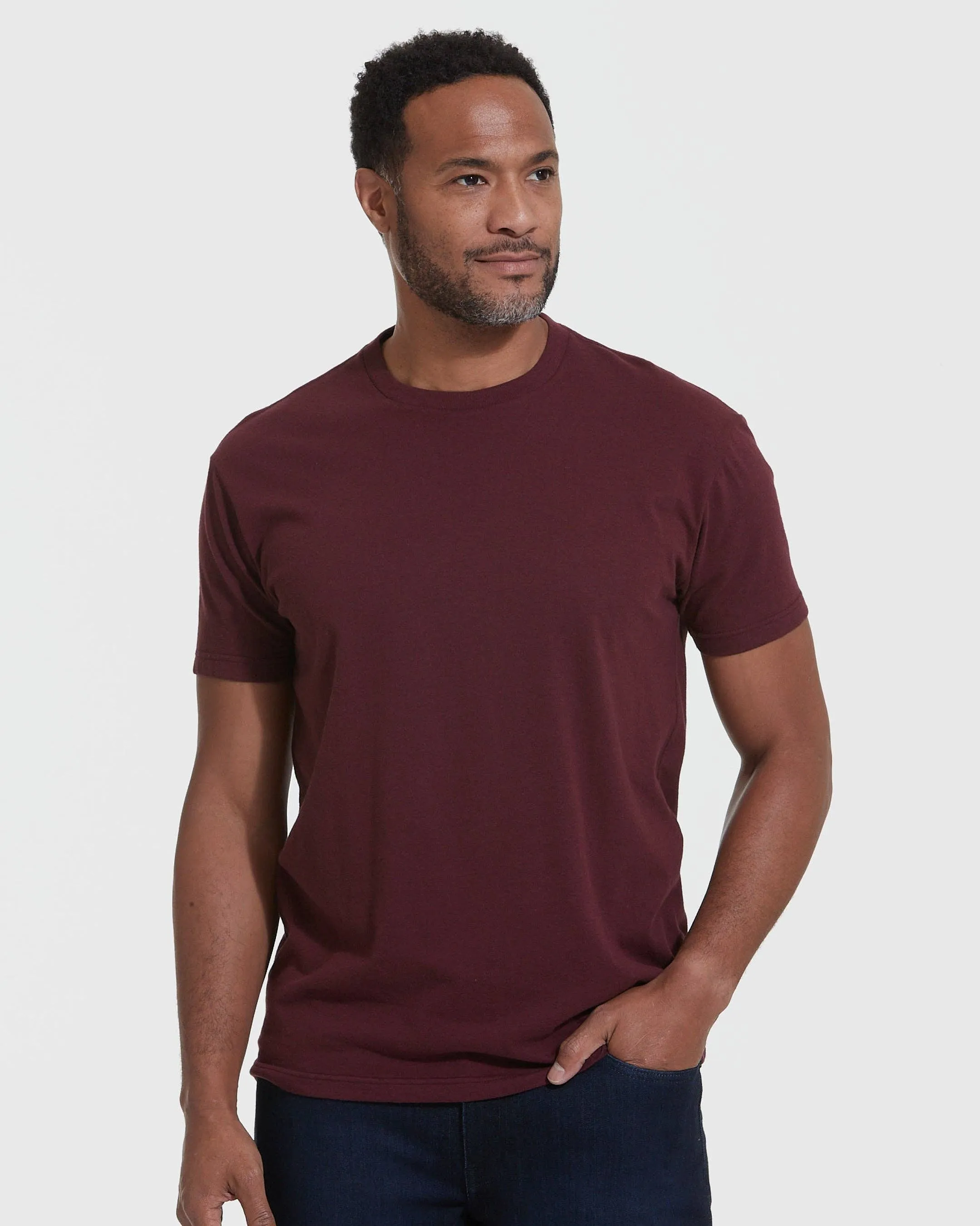 Mahogany short sleeve crew neck t-shirt