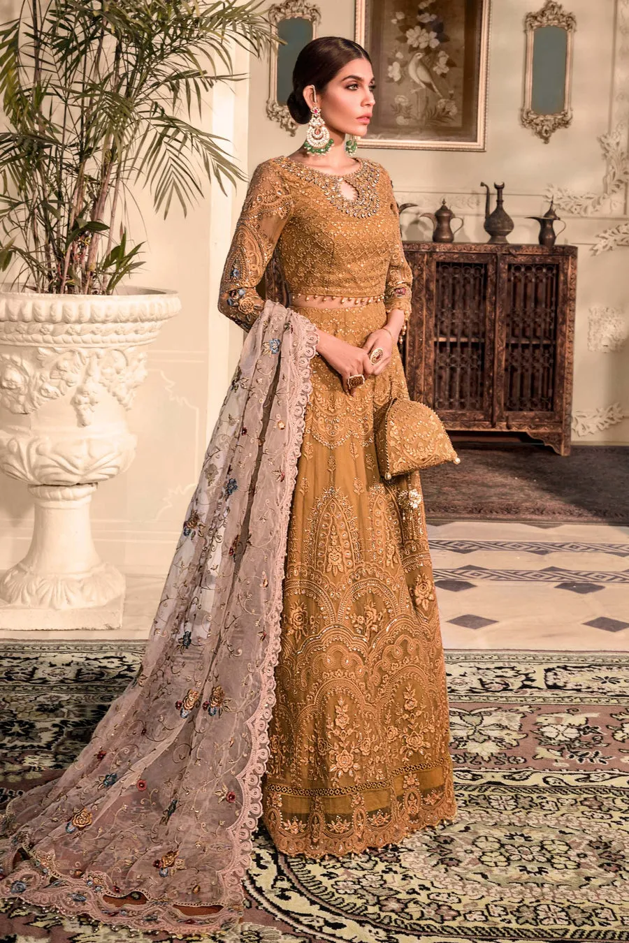 Maria B Wedding 2023 Heritage Collection | Mustard BD-2606