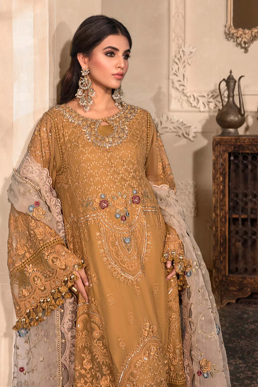 Maria B Wedding 2023 Heritage Collection | Mustard BD-2606
