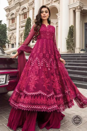 Maria.B | Embroidered Chiffon Collection '23 | MPC-23-107 Magenta Pink