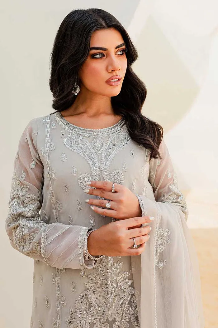 MARYUM & MARIA | Sejal - Luxury Chiffon Collection | BARELY BLUE (QS23-504)