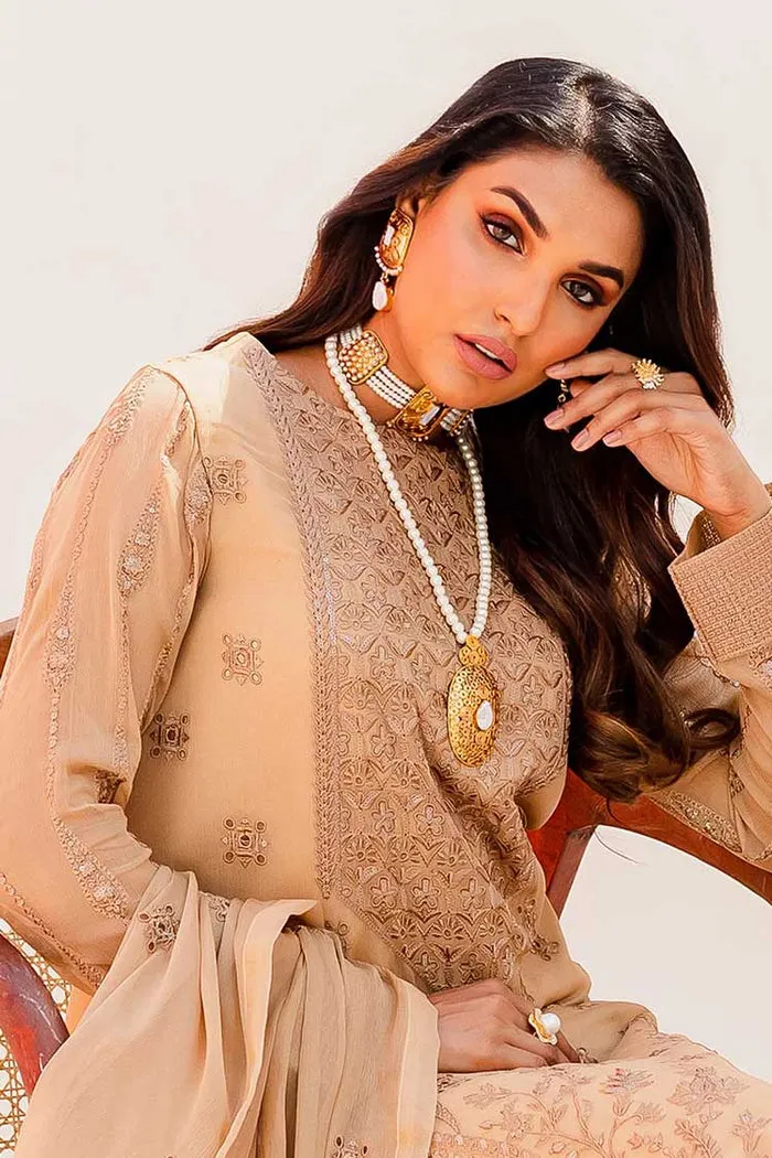 MARYUM & MARIA | Sejal - Luxury Chiffon Collection | DESERT DUST (QS23-501)