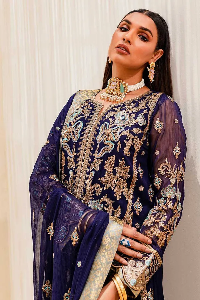 MARYUM & MARIA | Sejal - Luxury Chiffon Collection | OCEAN CAVERN  (QS23-505)