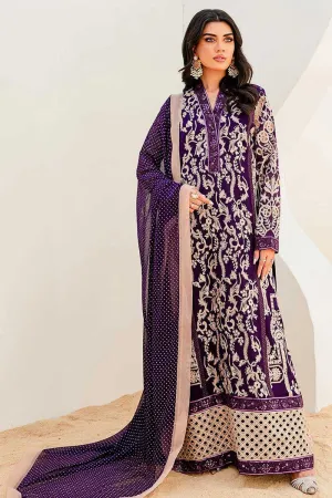 MARYUM & MARIA | Sejal - Luxury Chiffon Collection | PURPLE MAGIC (QS23-502)