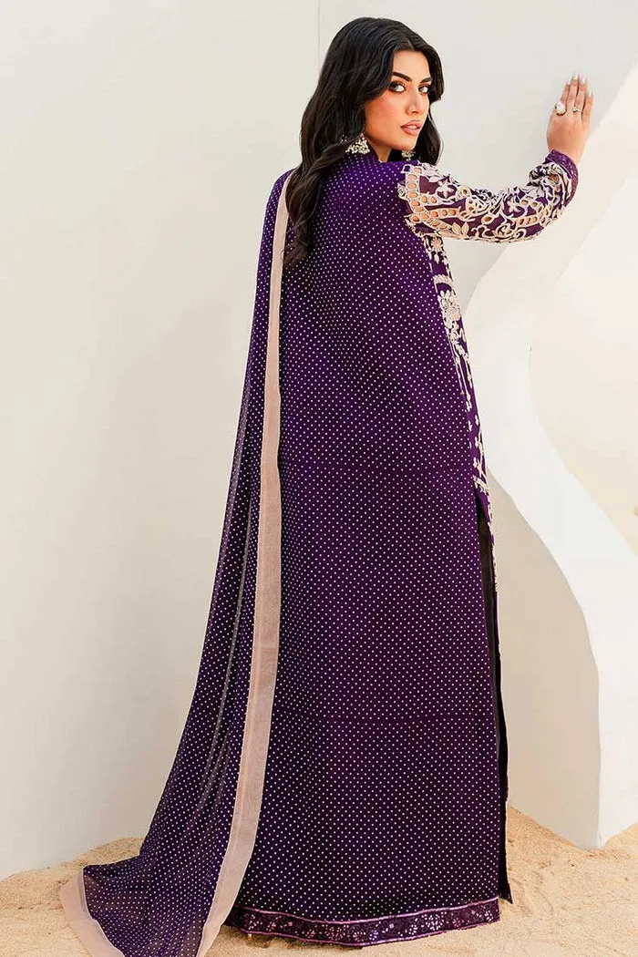MARYUM & MARIA | Sejal - Luxury Chiffon Collection | PURPLE MAGIC (QS23-502)