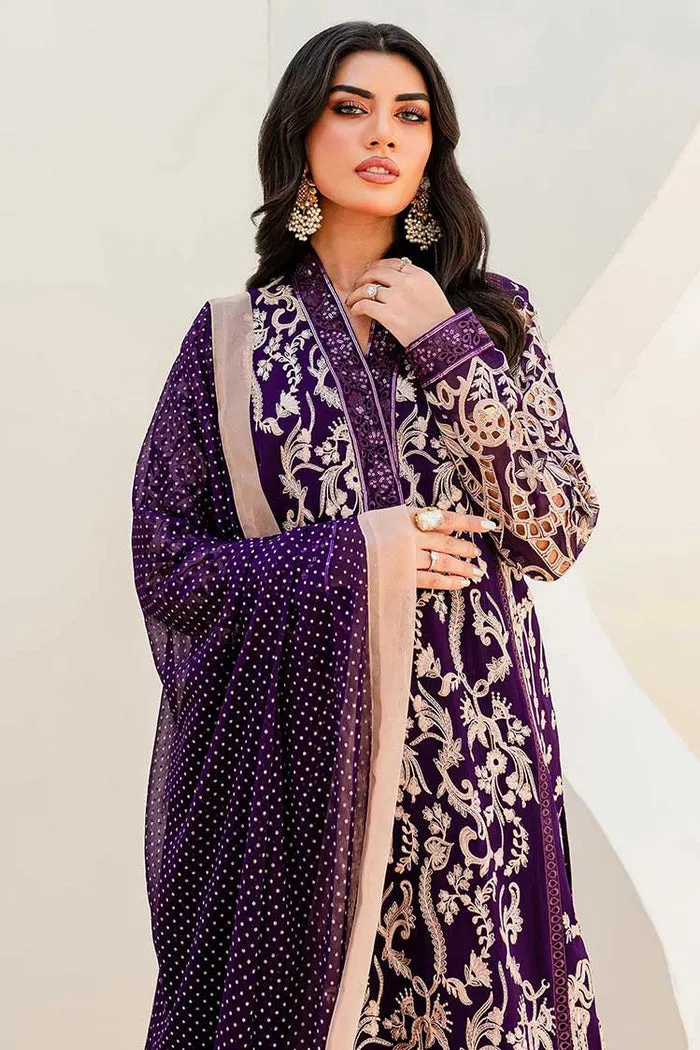 MARYUM & MARIA | Sejal - Luxury Chiffon Collection | PURPLE MAGIC (QS23-502)