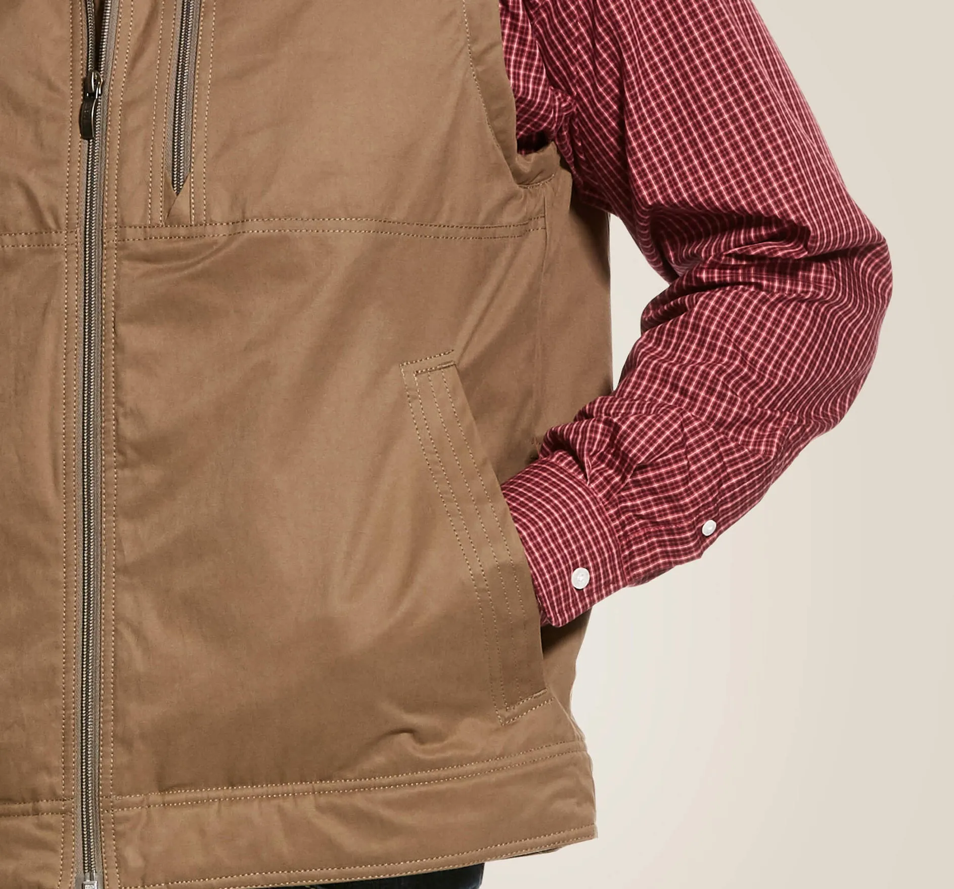 Men’s Ariat Grizzly Cub Canvas Insulated Vest