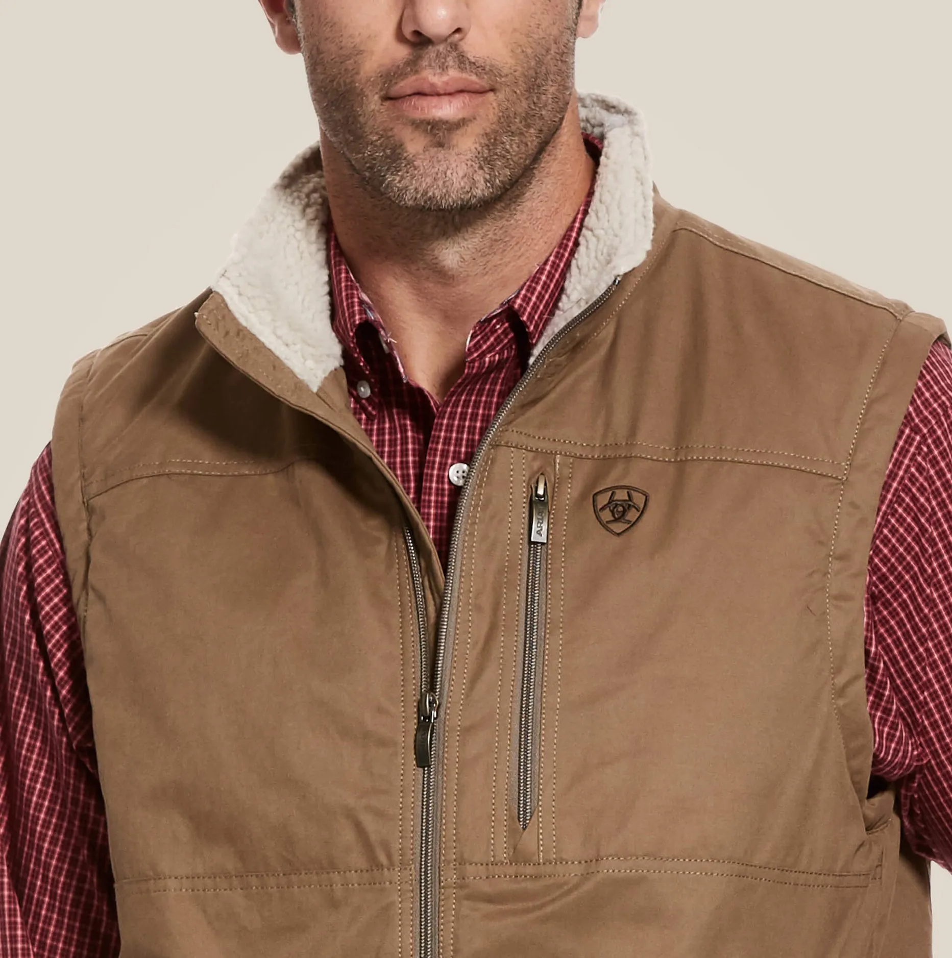 Men’s Ariat Grizzly Cub Canvas Insulated Vest