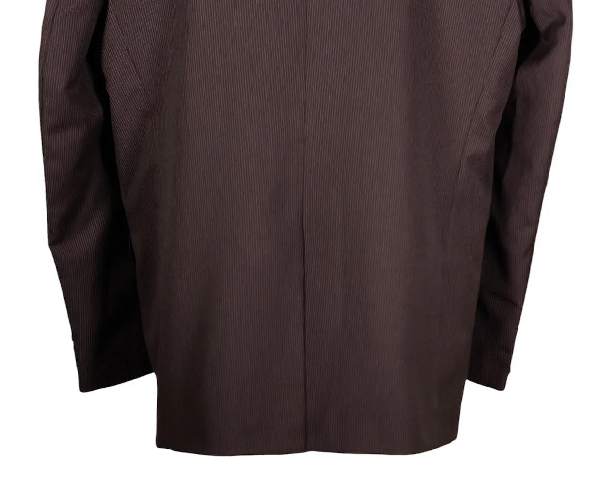 Men's Blazer Brown Striped Wool Jacket Sport Coat (48R)