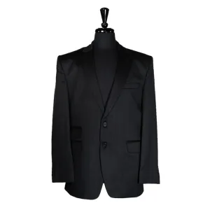 Men's Blazer Gray Striped Wool Formal Jacket Sport Coat (42R)