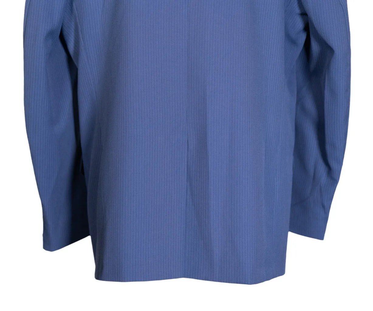Men's Blazer Light Blue Striped Wool Jacket Sport Coat (46R)